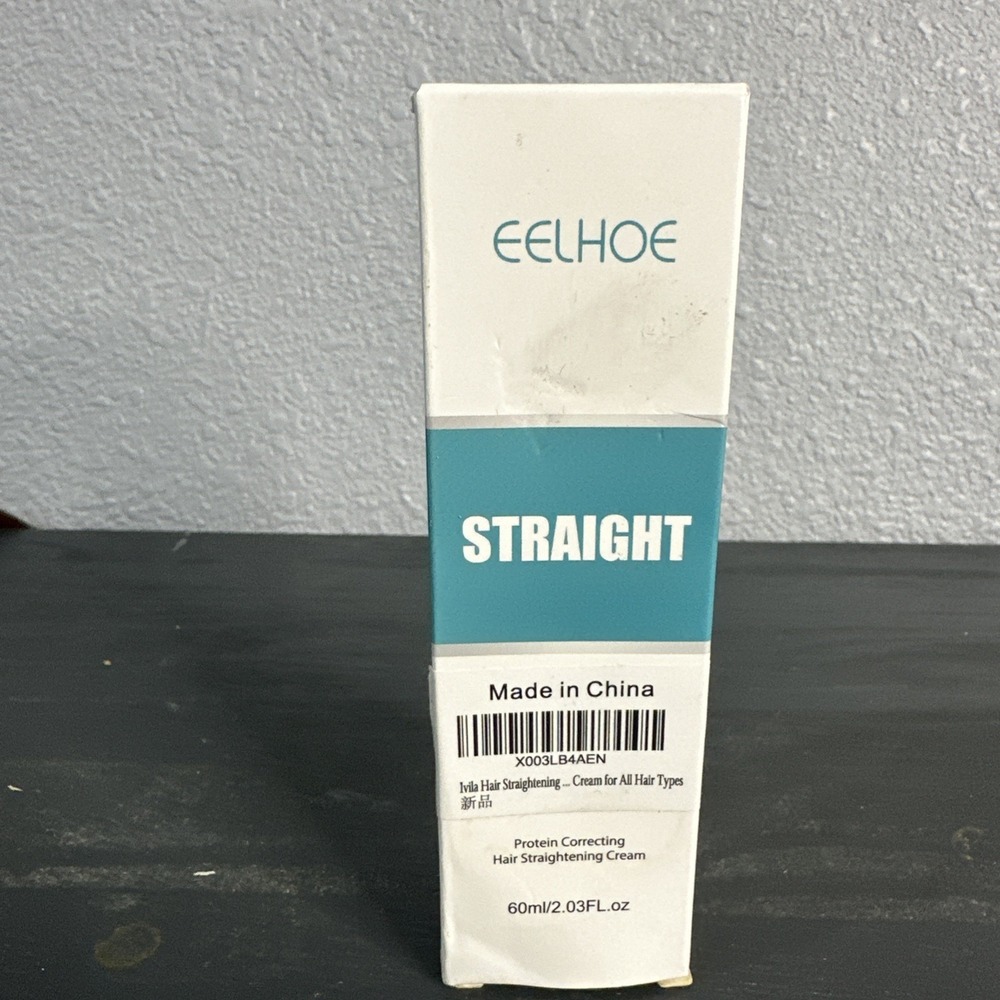Protein Correcting Hair Straightening Cream Silk Gloss‎ Smooth Rough Hair NIB